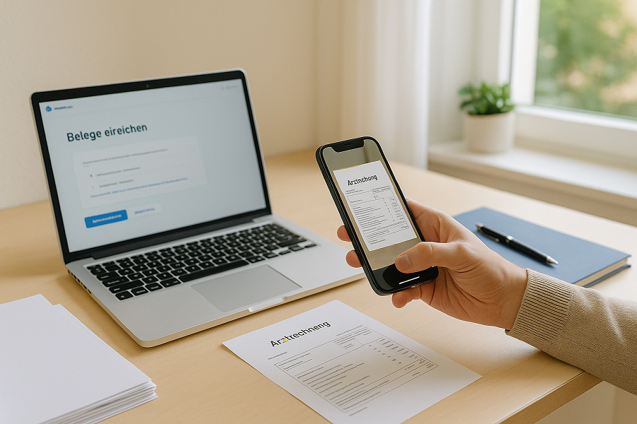 PKV-Belege digital einreichen